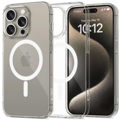 iPhone 15 Pro Max umbris silikoonist FlexAir MagSafe labipaistev