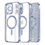 iPhone-15-Pro-Max-umbris-silikoonist-MagSafe-Luxury-Glitter-helesinine