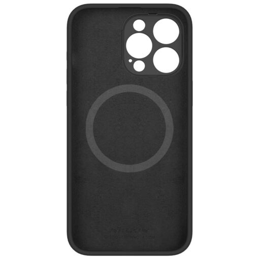 iPhone 15 Pro Max umbris silikoonist Nillkin Lenswing Magnetic must 1