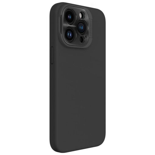 iPhone 15 Pro Max umbris silikoonist Nillkin Lenswing Magnetic must 3