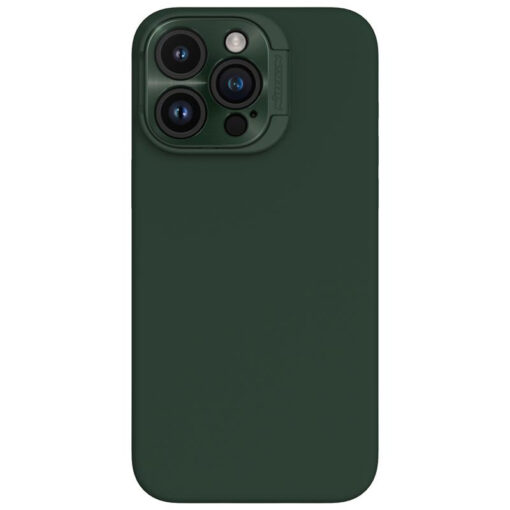iPhone 15 Pro Max umbris silikoonist Nillkin Lenswing Magnetic roheline