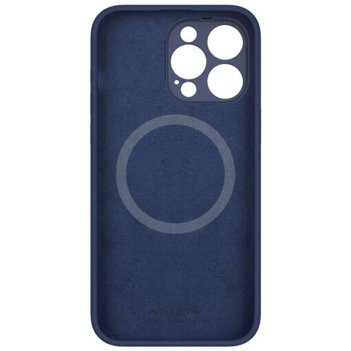 iPhone 15 Pro Max umbris silikoonist Nillkin Lenswing Magnetic sinine 1