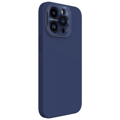 iPhone 15 Pro Max umbris silikoonist Nillkin Lenswing Magnetic sinine 3