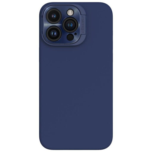 iPhone 15 Pro Max umbris silikoonist Nillkin Lenswing Magnetic sinine