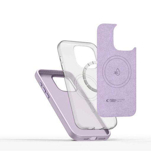 iPhone 15 Pro Max umbris silikoonist Silicone Pure MagSafe lillakasroosa 1