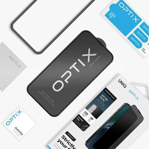 iPhone 15 kaitseklaas UNIQ Optix Privacy 4