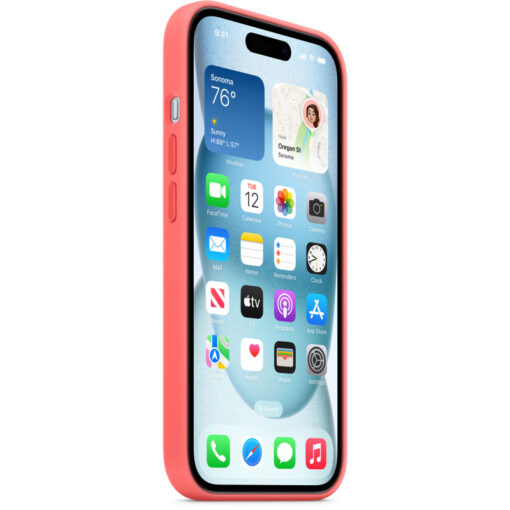 iPhone 15 umbris silikoonist MagSafe Guava MT0V3ZMA 1