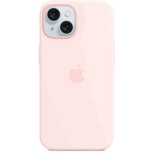iPhone 15 umbris silikoonist MagSafe Light Pink MT0U3ZMA 1