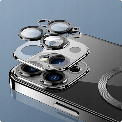iPhone 15 umbris silikoonist MagShine MagSafe taevasinine 2