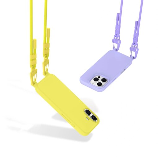 iPhone 15 umbris silikoonist Magnecklace MagSafe lavendel 2