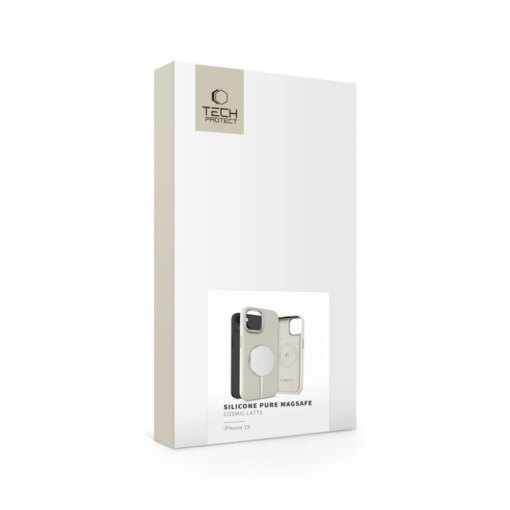 iPhone 15 umbris silikoonist Silicone Pure MagSafe cosmic latte 3