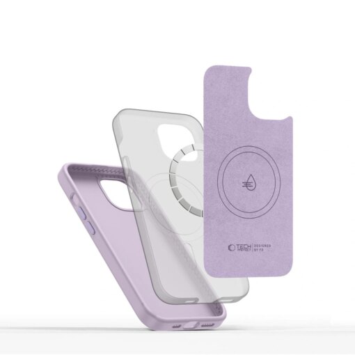 iPhone 15 umbris silikoonist Silicone Pure MagSafe lillakasroosa 1