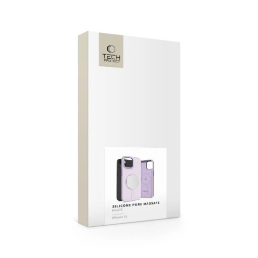 iPhone 15 umbris silikoonist Silicone Pure MagSafe lillakasroosa 3
