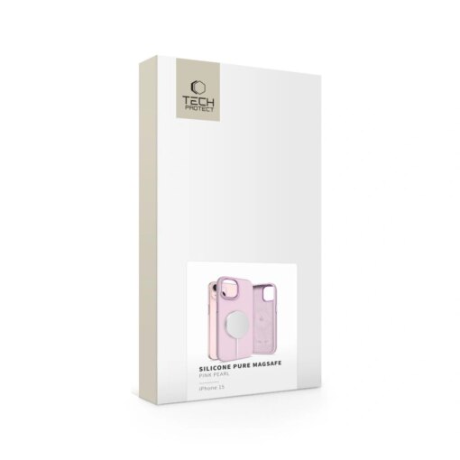 iPhone 15 umbris silikoonist Silicone Pure MagSafe parlroosa 3