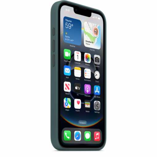 iPhone 16e umbris silikoonist Lake Green MD3X4ZMA 1