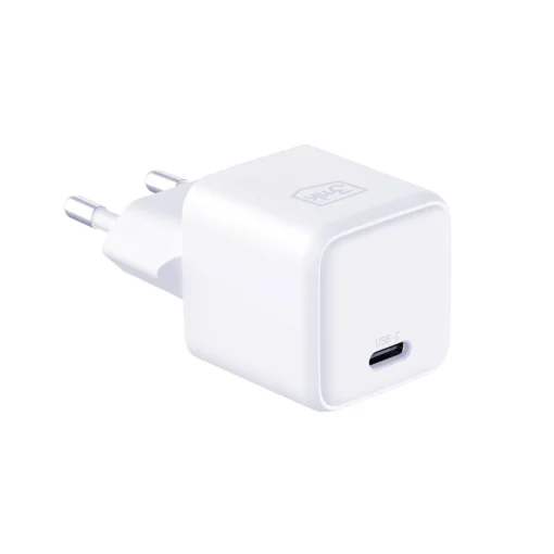 3mk Hyper Seinalaadija PD 25W USB C – USB C kaabel valge 6