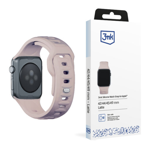 Apple Watch rihm silikoonist B 3mk Silicone Watch Strap latte