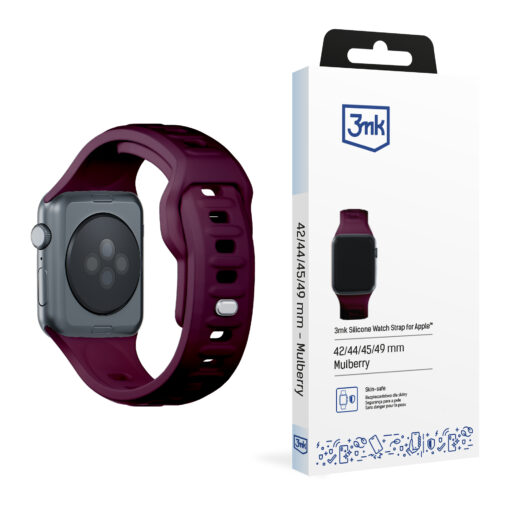 Apple Watch rihm silikoonist B 3mk Silicone Watch Strap mulberry