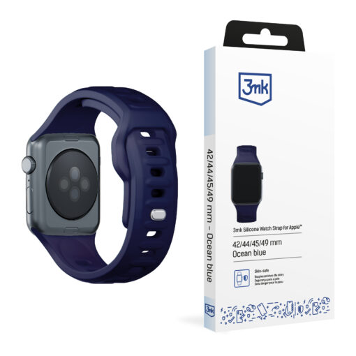 Apple Watch rihm silikoonist B 3mk Silicone Watch Strap ocean blue
