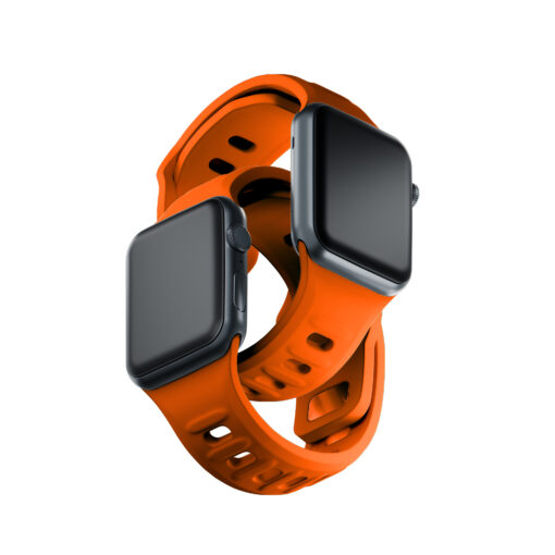 Apple Watch rihm silikoonist B 3mk Silicone Watch Strap orange 11