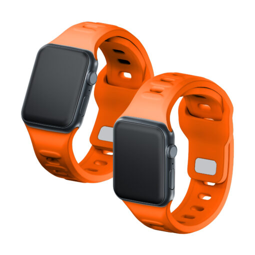 Apple Watch rihm silikoonist B 3mk Silicone Watch Strap orange 4
