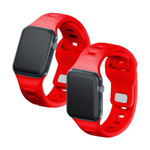 Apple Watch rihm silikoonist B 3mk Silicone Watch Strap red 4