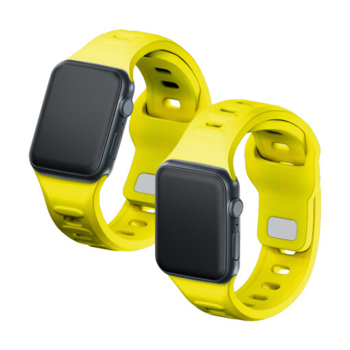 Apple Watch rihm silikoonist B 3mk Silicone Watch Strap yellow 4
