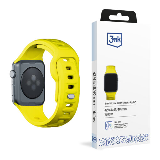 Apple Watch rihm silikoonist B 3mk Silicone Watch Strap yellow