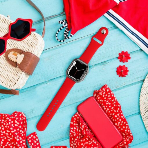 Apple Watch rihm silikoonist F Design red b 6