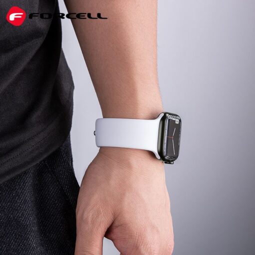 Apple Watch rihm silikoonist F Design white s 2