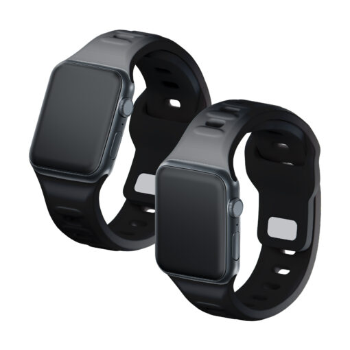 Apple Watch rihm silikoonist S 3mk Silicone Watch Strap black 4