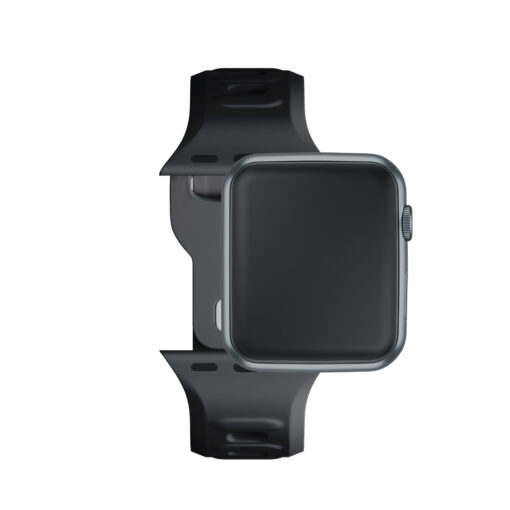Apple Watch rihm silikoonist S 3mk Silicone Watch Strap black 8