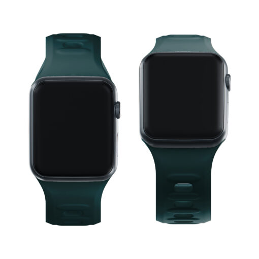 Apple Watch rihm silikoonist S 3mk Silicone Watch Strap evergreen 2
