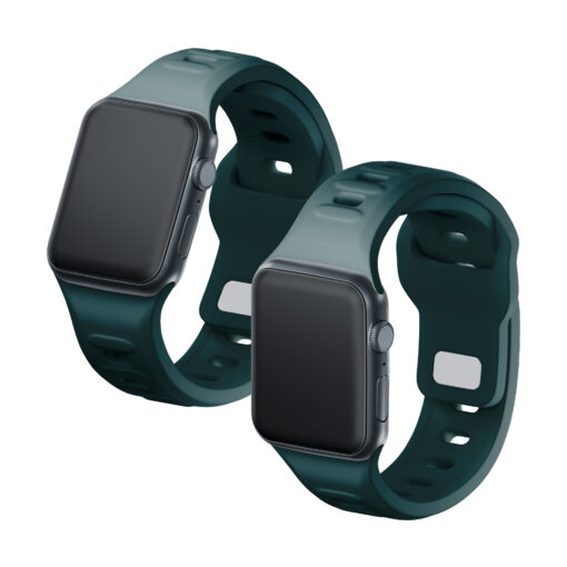 Apple Watch rihm silikoonist S 3mk Silicone Watch Strap evergreen 4