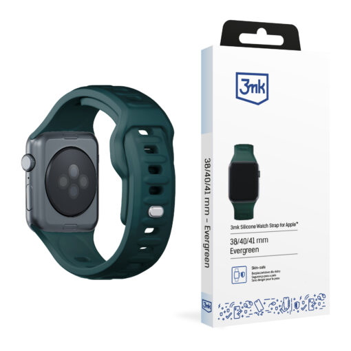 Apple Watch rihm silikoonist S 3mk Silicone Watch Strap evergreen