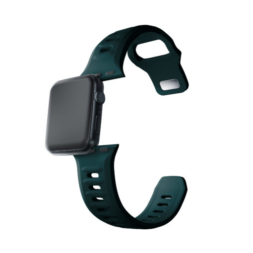Apple Watch rihm silikoonist S 3mk Silicone Watch Strap evergreen 9