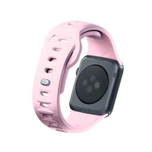 Apple Watch rihm silikoonist S 3mk Silicone Watch Strap powder pink 5