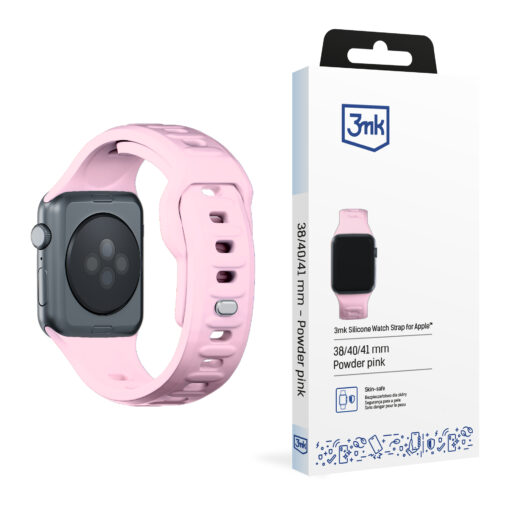 Apple Watch rihm silikoonist S 3mk Silicone Watch Strap powder pink