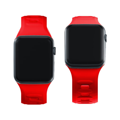 Apple Watch rihm silikoonist S 3mk Silicone Watch Strap red 2