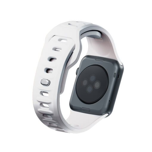Apple Watch rihm silikoonist S 3mk Silicone Watch Strap white 5