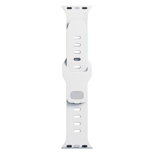Apple Watch rihm silikoonist S 3mk Silicone Watch Strap white 7
