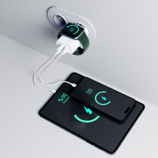 HARDY Seinalaadija Appleile PD 2in1 33W integreeritud Apple Watchi laadijaga 8