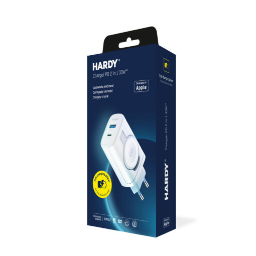 HARDY Seinalaadija Appleile PD 2in1 33W integreeritud Apple Watchi laadijaga 9