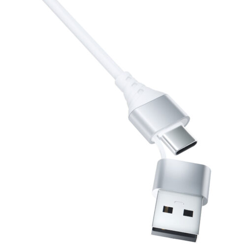Juhe 3in1 USB AUSB C – USB CMicroLightning 1.5m valge – Universaalne laadimisjuhe – 3mk Hyper 4