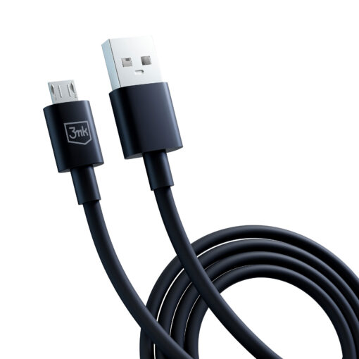 Juhe USB A – Micro USB 1.2m 5V 2.4A must – Andmejuhe Laadimisjuhe – 3mk Hyper 6