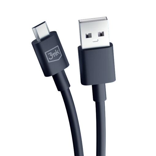 Juhe USB A – Micro USB 1.2m 5V 2.4A must – Andmejuhe Laadimisjuhe – 3mk Hyper 7
