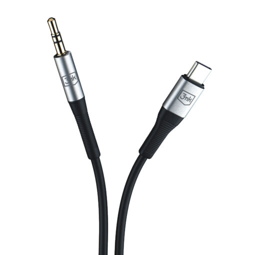 Juhe USB C – 3.5 mm helisisend – Helijuhe – 3mk AUX 3