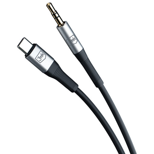 Juhe USB C – 3.5 mm helisisend – Helijuhe – 3mk AUX 4