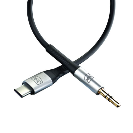 Juhe USB C – 3.5 mm helisisend – Helijuhe – 3mk AUX 7