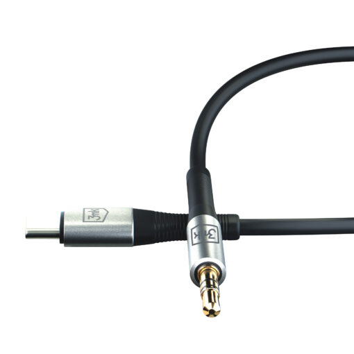 Juhe USB C – 3.5 mm helisisend – Helijuhe – 3mk AUX 8